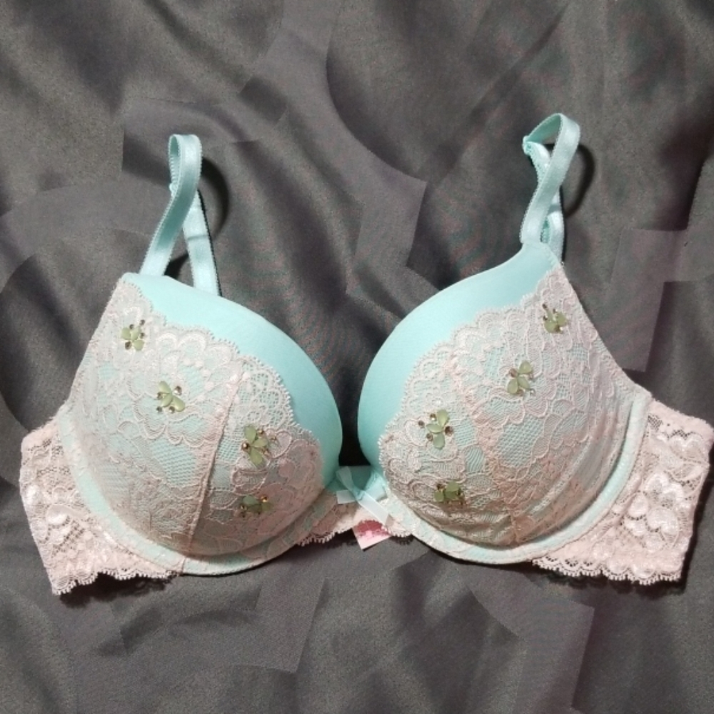Dream Angel's Blush Lace Push Up Bra 34C